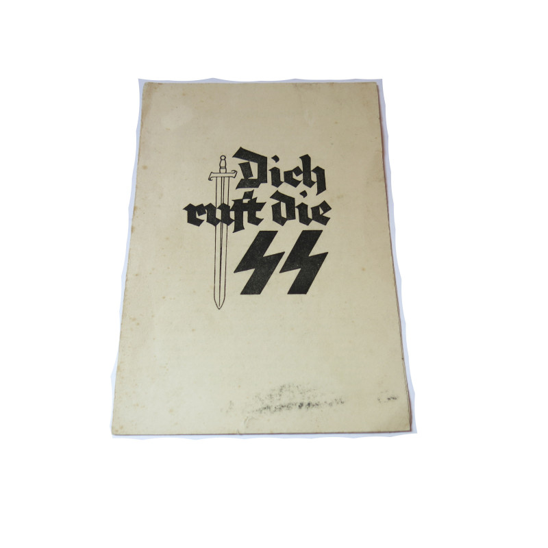 Brochure originale d'engagement Waffen SS France ref bo doc 