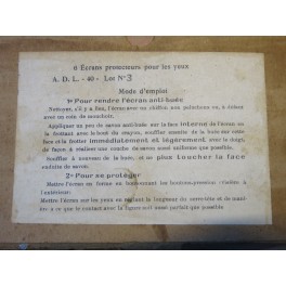 Lunette écran protecteur Français 39/45 ADL 40 