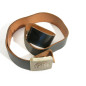 Ceinturon cuir  Allemand BW avec boucle 