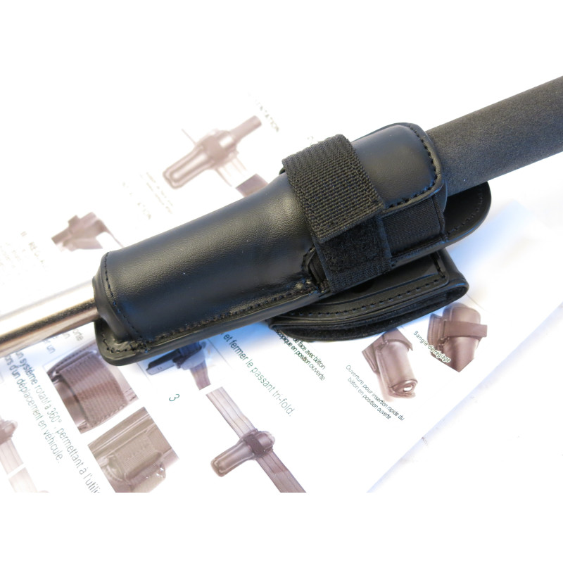 Matraque télescopique avec cuir pivotant GK L 44 cm