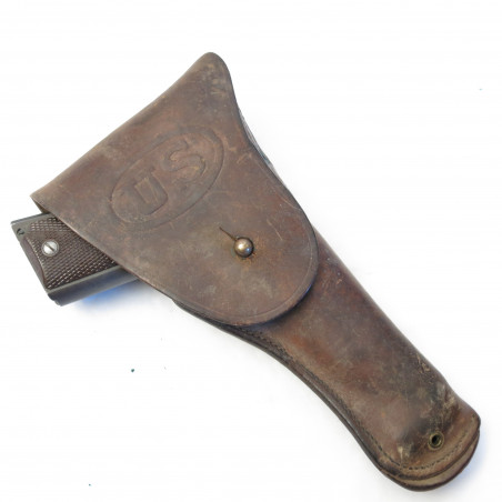 Etui cuir original Colt 45 HOYT 1917 ref et 985