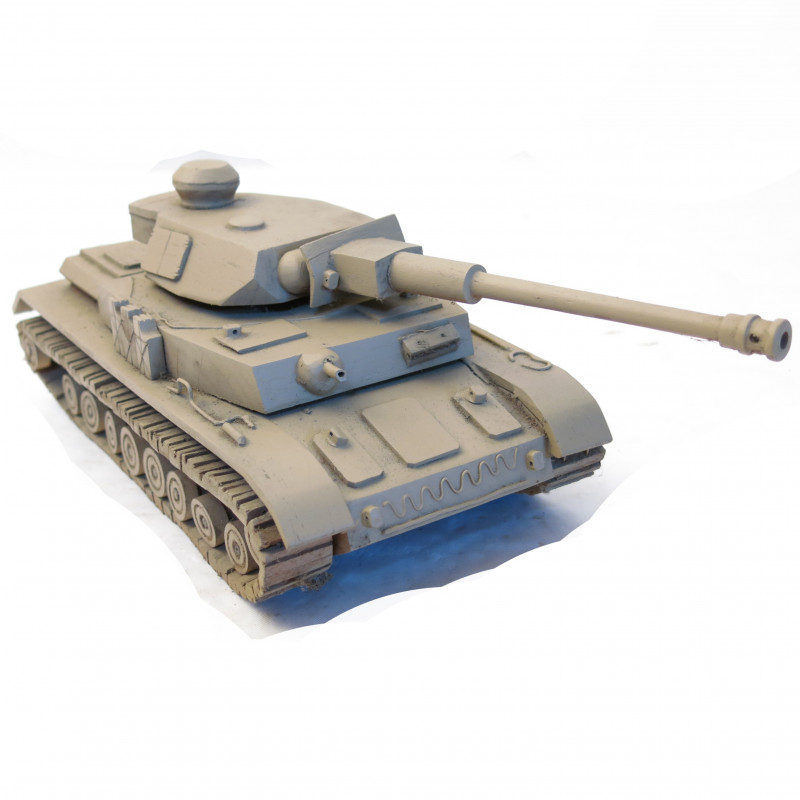 Char Allemand Panzer 4 en bois massif ref 8