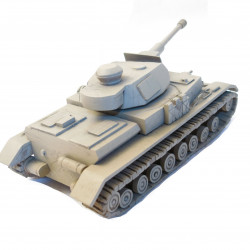 Char Allemand Panzer 4 en bois massif ref 8