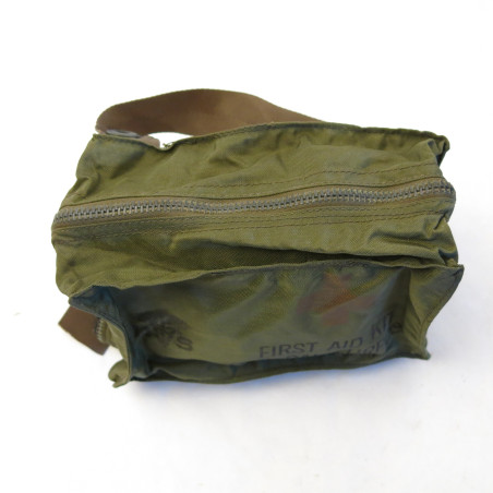 Trousse premier secours First aid nylon Helico ou Avion US Vietnam ref fi 78 