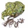 Parachute US toile nylon camoufle diametre 1.30m daté 1954 