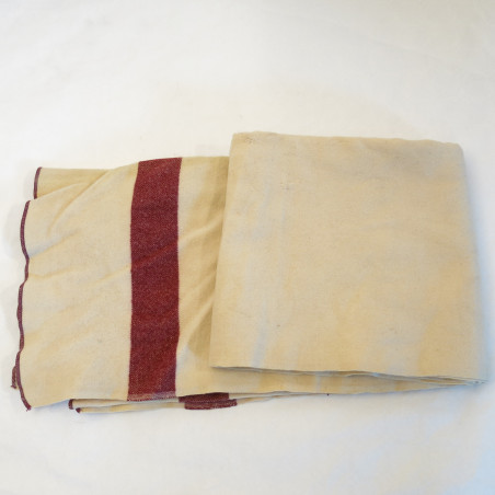 Couverture en laine blanche US army 1944 ref un 211