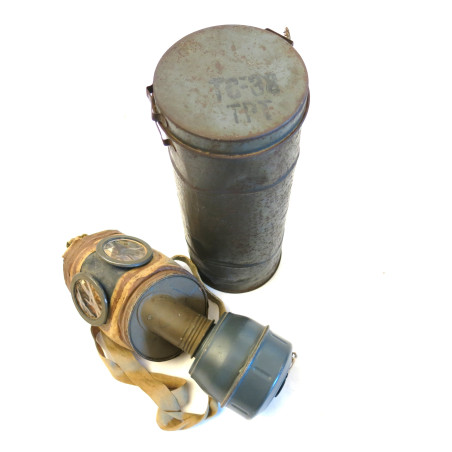 Masque à gaz Français défense passive 1938 Réf ma 122