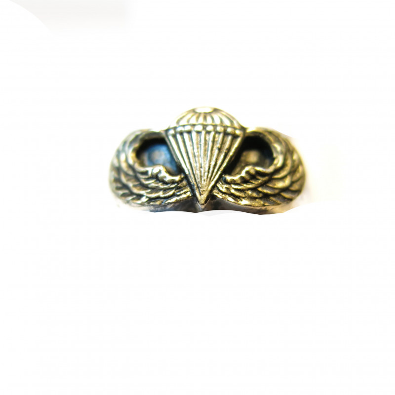 Bague en argent parachutiste US Army 