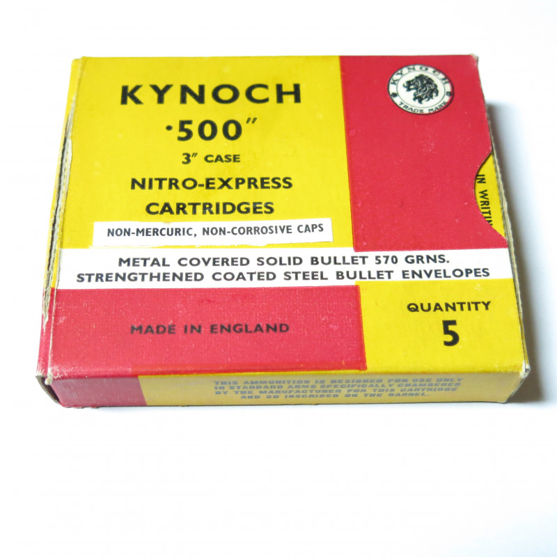 Boite vide 500 3 nitro express Kynoch 