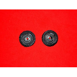 Paire de Cocarde de casque a pointe