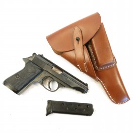 Etui cuir fauve pour pistolet   Walther PP ou PPK