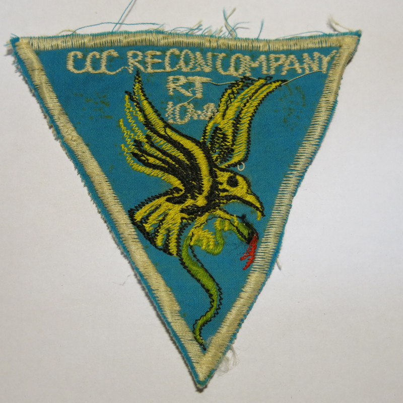 Insigne tissu US Vietnam CCC recon company RT10 Vietnam ref bo 22