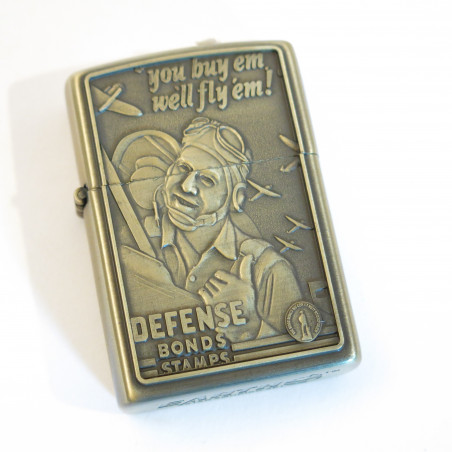 Briquet style Zippo defense bond stamps