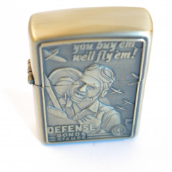 Briquet style Zippo defense bond stamps