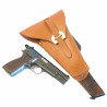 Etui cuir avec crosse bois pistolet GP 35 ref pak47