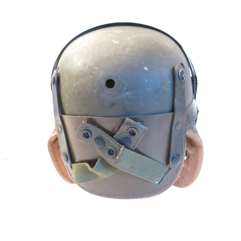 Casque tankiste US Vietnam ref gros trou  