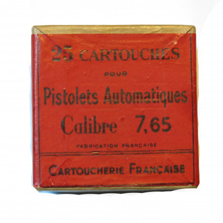 Boite vide rouge 7.65 Browning Cartoucherie Francaise bo20