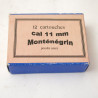 Boite vide cartouche 11 mm Montenegrin bo20 