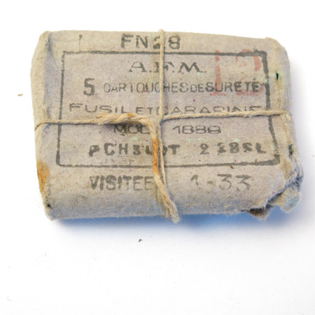 Boite vide cartouches de sureté 7.65 Belge 1889 c21