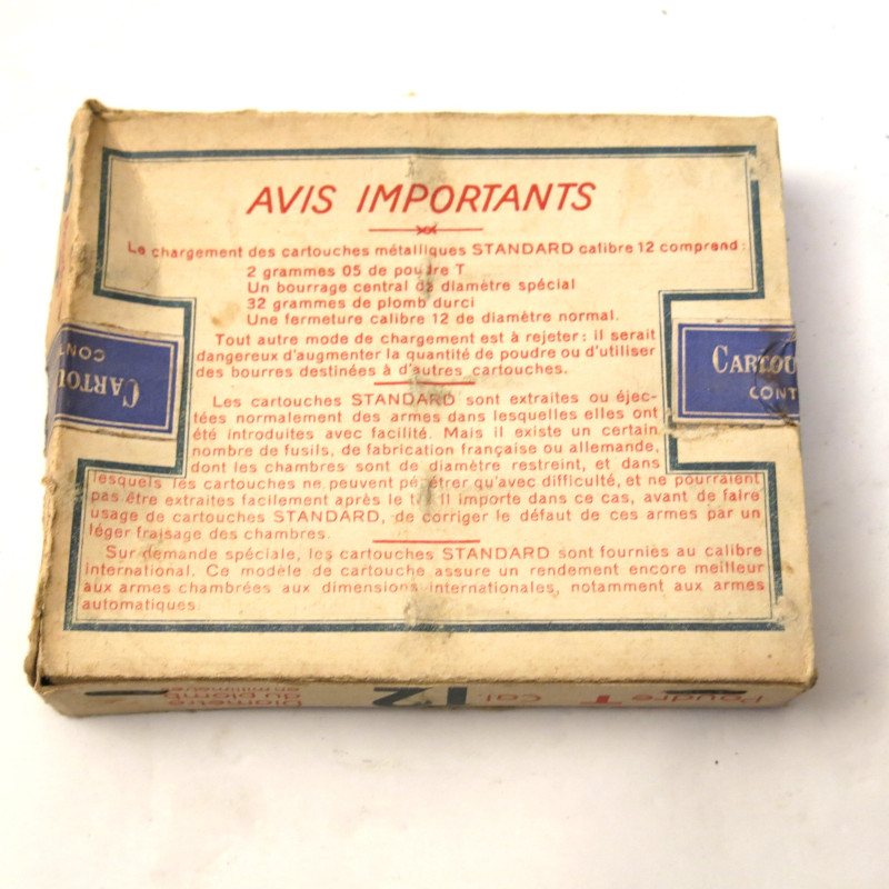 Boite cartouche vide 12 championat    bo110 