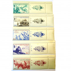 Series de 5 Timbres de la...