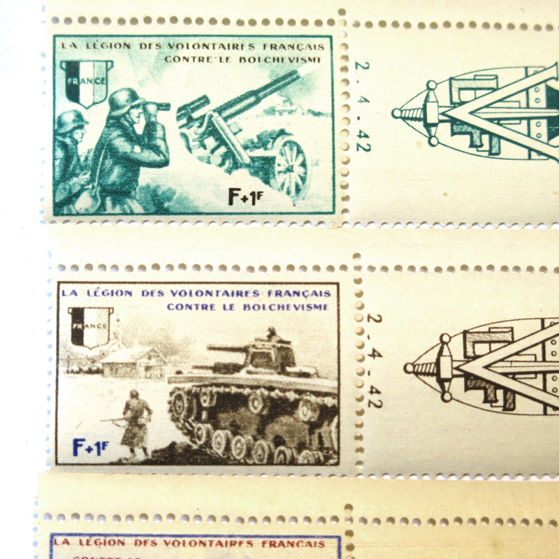 Timbres Legion des volontaires Francais