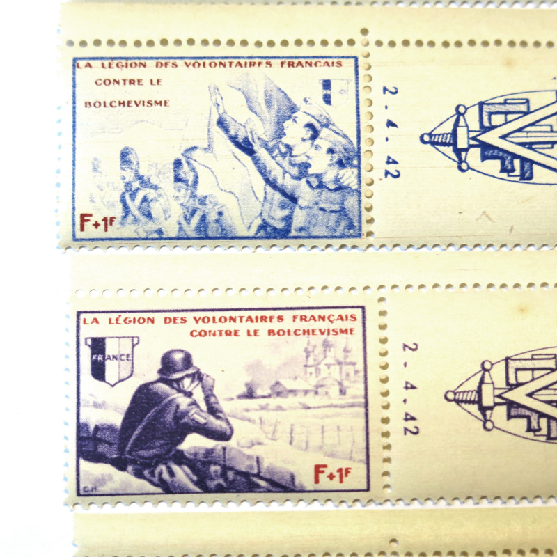 Timbres Legion des volontaires Francais