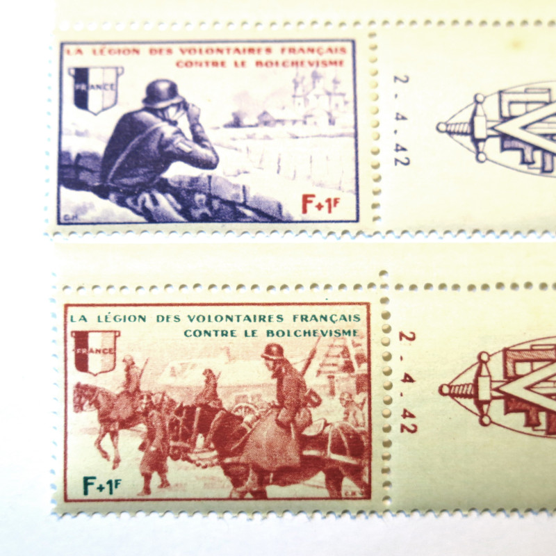 Timbres Legion des volontaires Francais