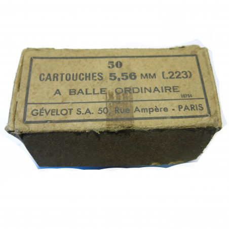 Boite vide cartouche 5.56 Gevelot box 600