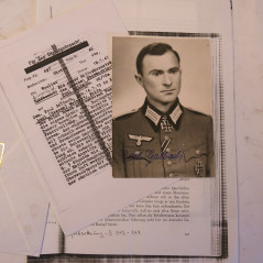 Photo dédicacée Franz Adam   Ritterkreuz 1944