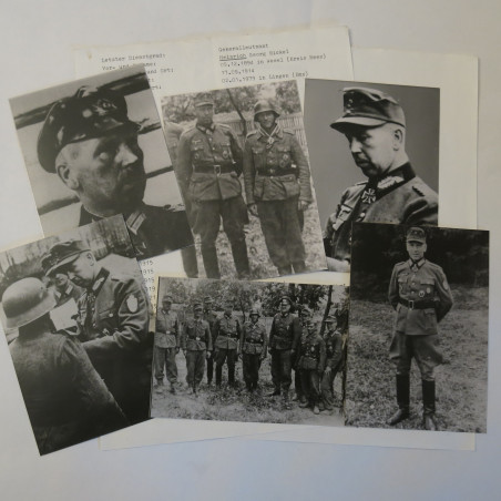 Photo dédicacée General Heinrich Georg Nickel Ritterkreuz 1943