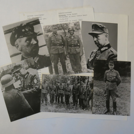 Photo dédicacée General Heinrich Georg Nickel  Ritterkreuz 1943