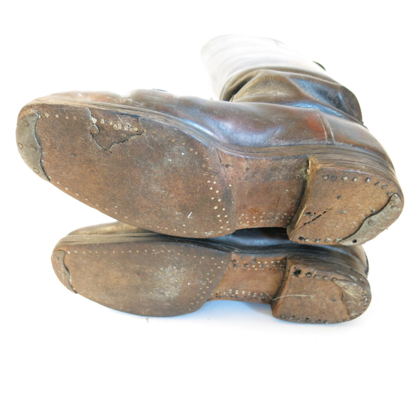 Paire de bottes cuir originales Allemandes  WH ref bo95