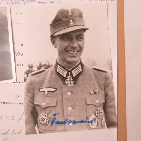 Photo dédicacée  Ritterkreuz 1945 ref doc 14