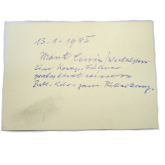Photo dédicacée  Ritterkreuz 1945 ref doc 14