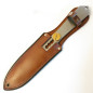 Couteau de lancer evec étui cuir Réf bab44