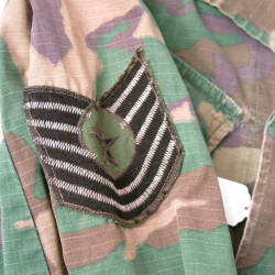 Veste tropical camouflé originale Rip stop 1969 US Vietnam Ref Vn 748