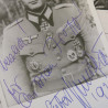 Photo dédicacée Ritterkreuz 1944 Hubert Schmidt Gigo 