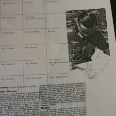 Photo dédicacée  Ritterkreuz 1944 Hubert Schmidt Gigo  ref 