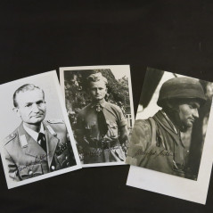 Photo dédicacée  Ritterkreuz 1945 para Buttner Manfred 