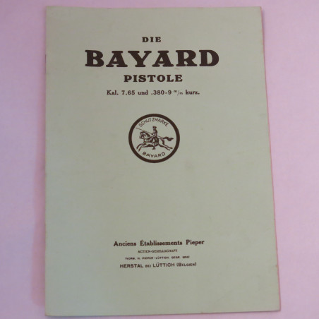 Livre d'instruction pistolet Bayard 7.65 ou 380 