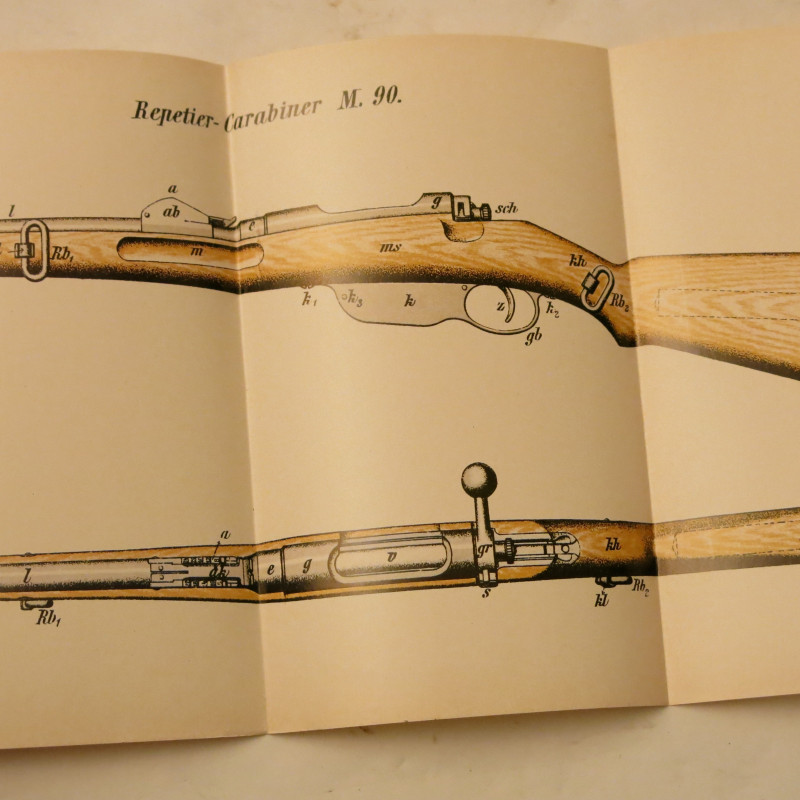Livre d'instruction fusil Repetier  carabiner M90 et16