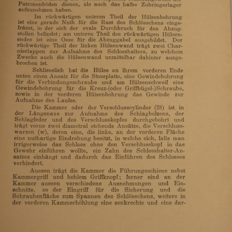 Livre d'instruction fusil Repetier carabiner Steyr mod 1900/3 et16