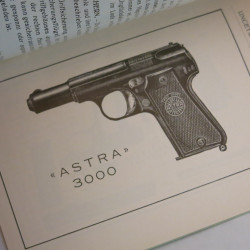 Livre d'instruction pistolet Astra 3000 calibre 7.65 