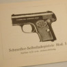 Livre d'instruction pistolet Schmeisser Haenel 6.35 