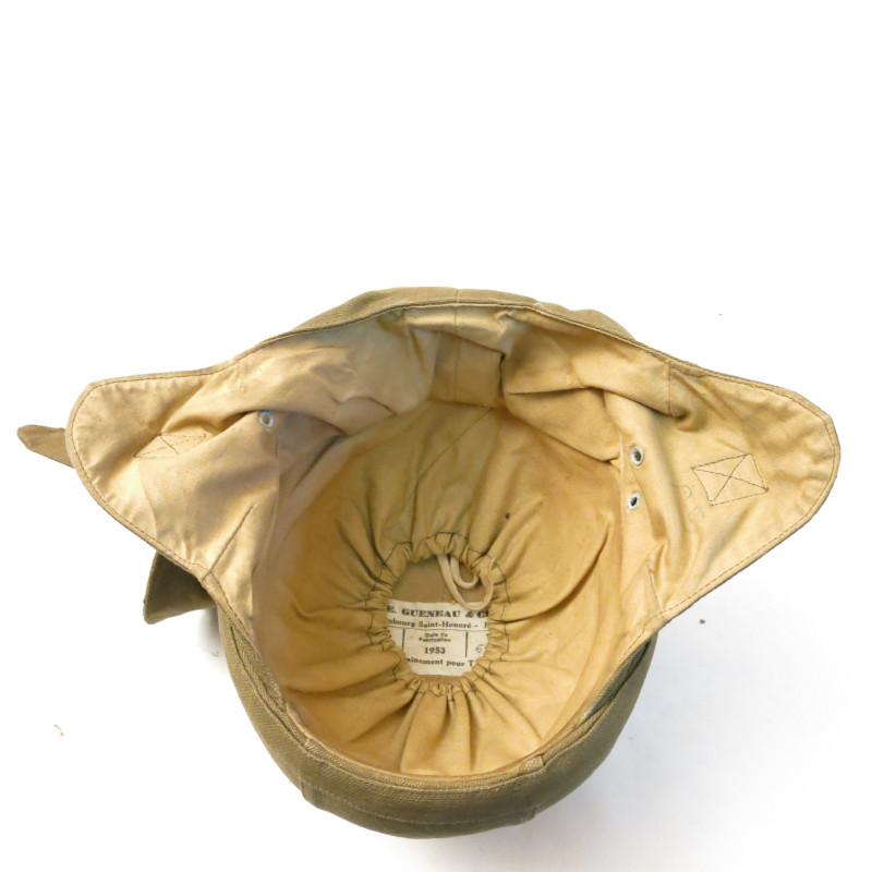 Casque de saut parachutiste Gueneau armée Française 1953 ca 82 box 12 