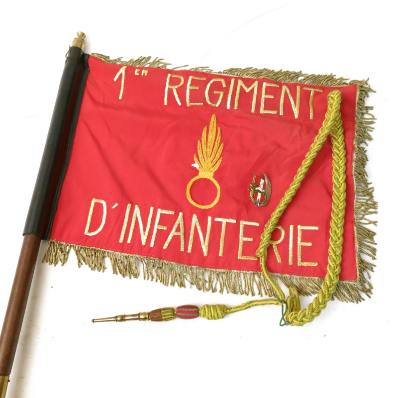 Drapeau fanion 1er Regiment d'Infanterie CA  