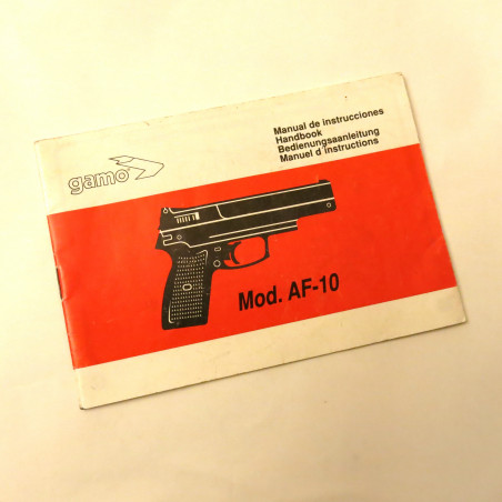 Livret instruction pistolet Gamo ref bo doc un 1