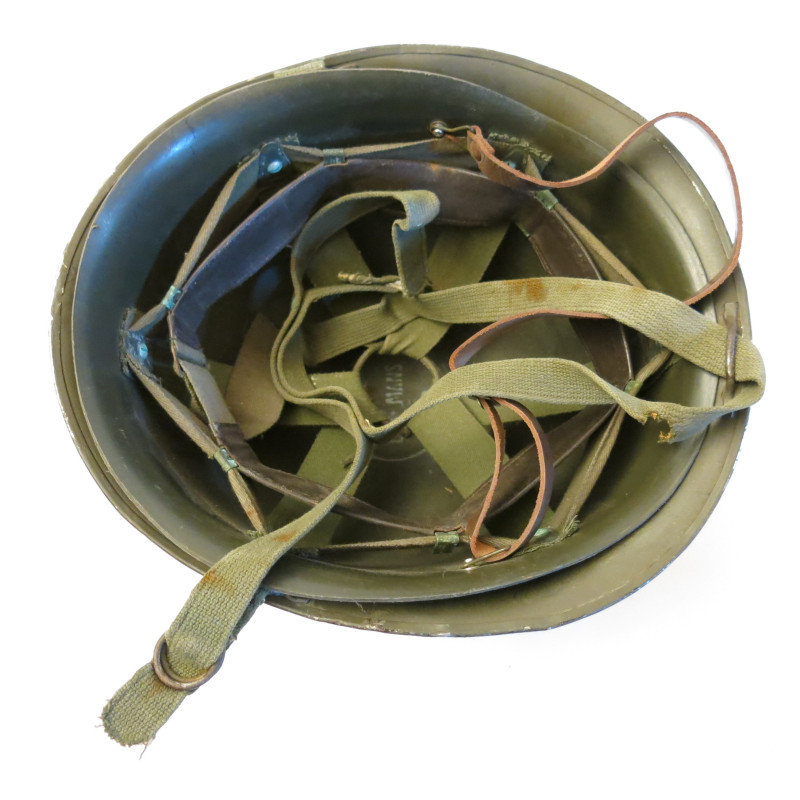 Casque type jugulaire 3 points Français Gendarmerie Réf ca 155 Box 16