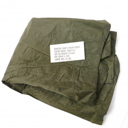 Impermeable US Vietnam Raincoat man s nylon rubber US Vietnam 1967